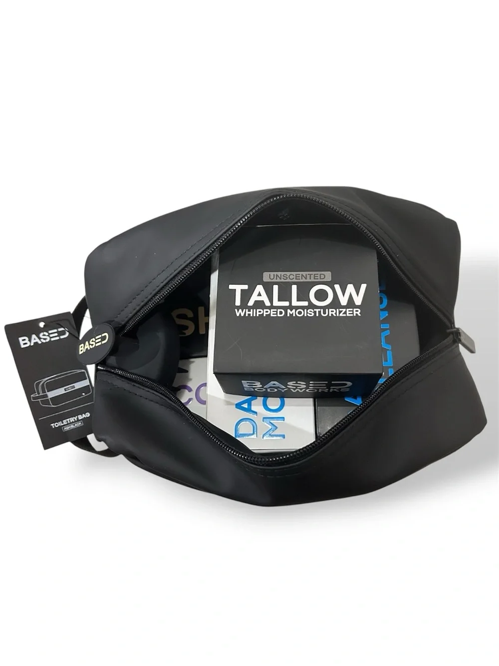 BASED BODYWORKS Tallow Moisturizer Grooming Kit Shampoo Conditioner Skincare NWT